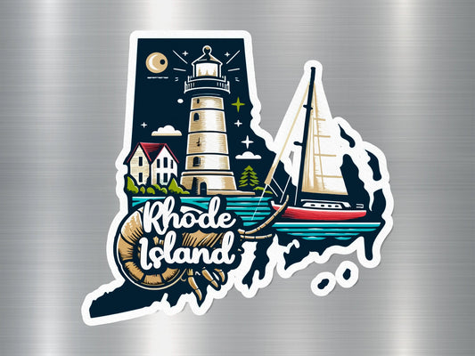 Rhode Island State Sticker