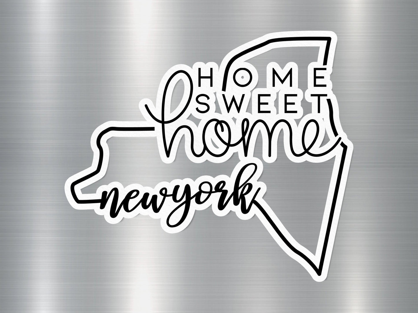 Home Sweet Home New York State Sticker