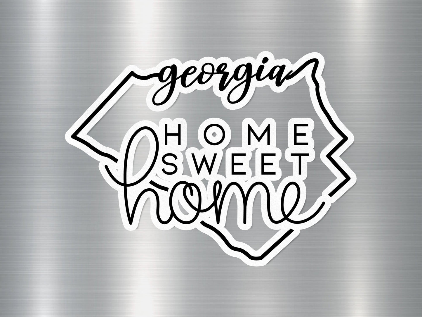 Home Sweet Home Georgia State Sticker