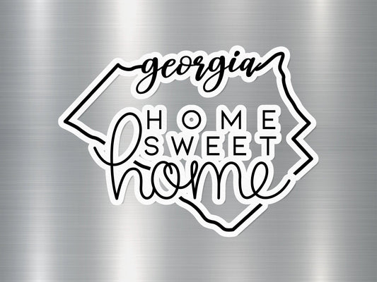 Home Sweet Home Georgia State Sticker