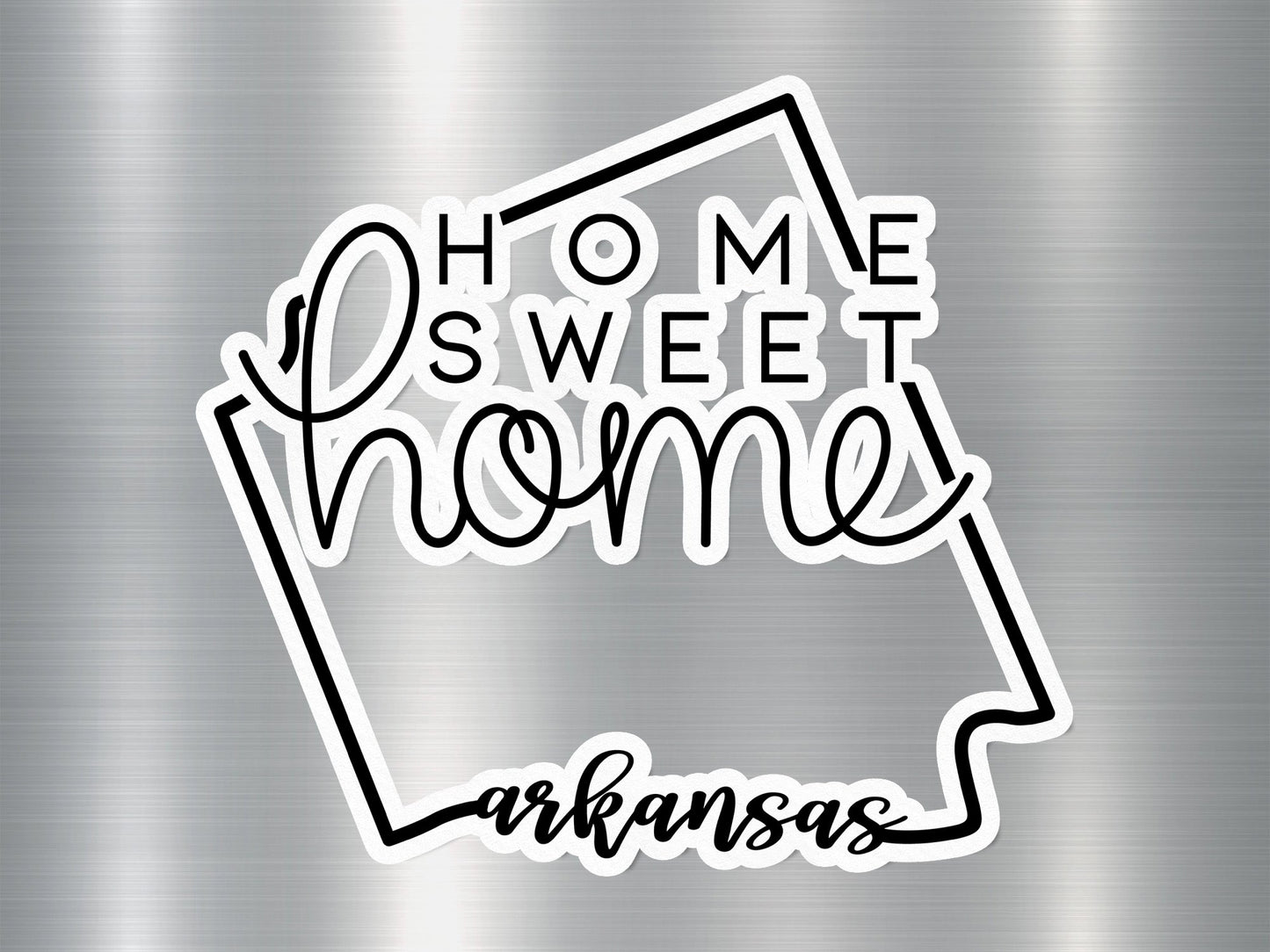 Home Sweet Home Arkansas State Sticker