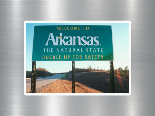 Arkansas Welcome Sign Sticker