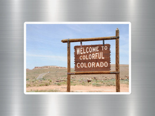Colorado Welcome Sign Sticker