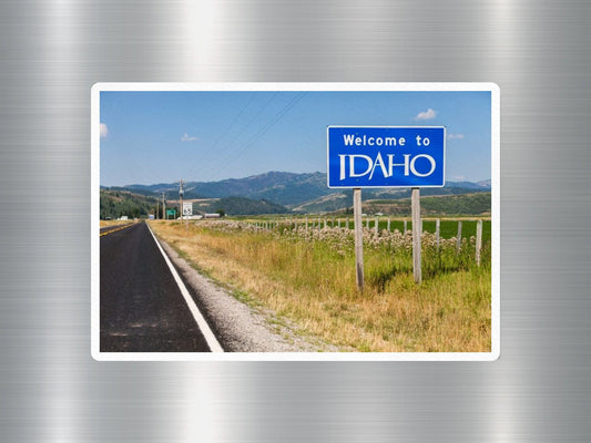 Idaho Welcome Sign Sticker