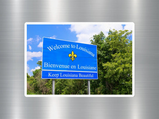 Louisiana Welcome Sign Sticker