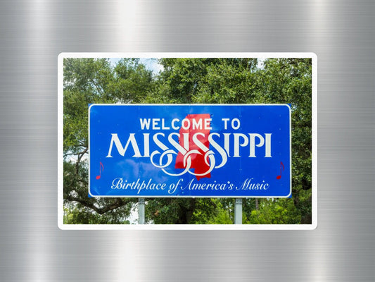 Mississippi Welcome Sign Sticker