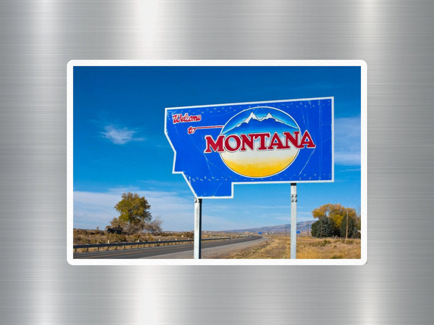 Montana Welcome Sign Sticker