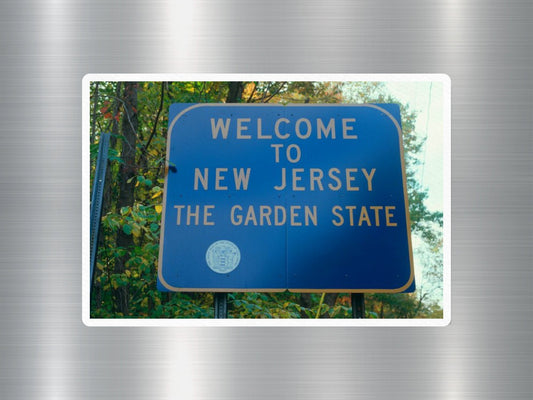 New Jersey Welcome Sign Sticker