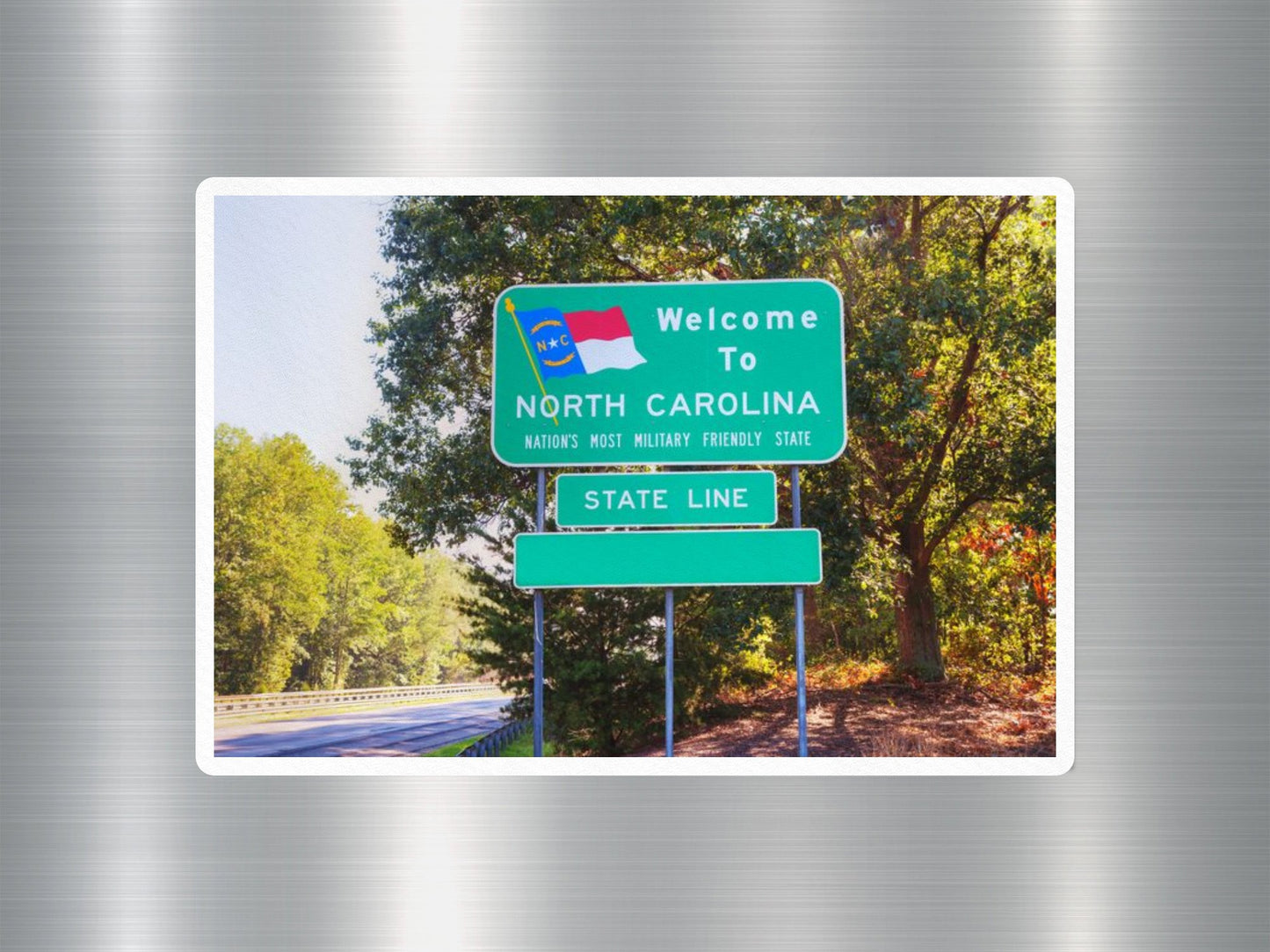 North Carolina Welcome Sign Sticker