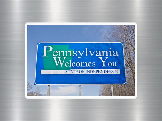 Pennsylvania Welcome Sign Sticker