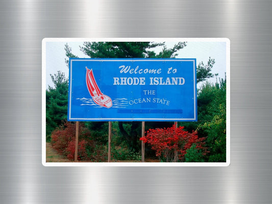 Rhode Island Welcome Sign Sticker