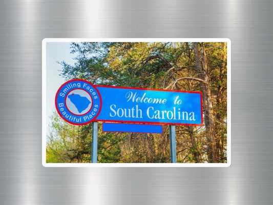 South Carolina Welcome Sign Sticker