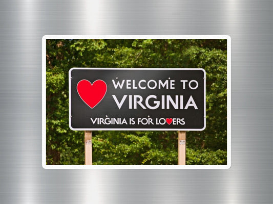 Virginia Welcome Sign Sticker