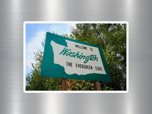 Washington Welcome Sign Sticker