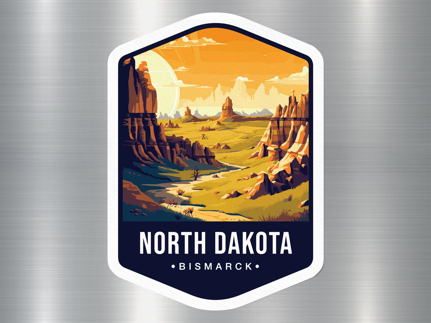 North Dakota State Travel Sticker