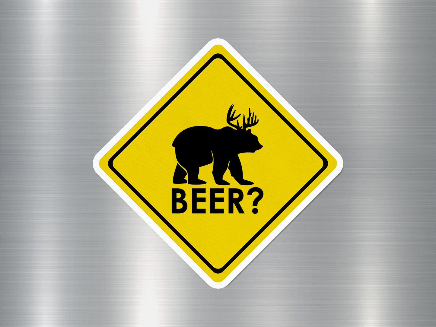 Beer Funny Sign Sticker