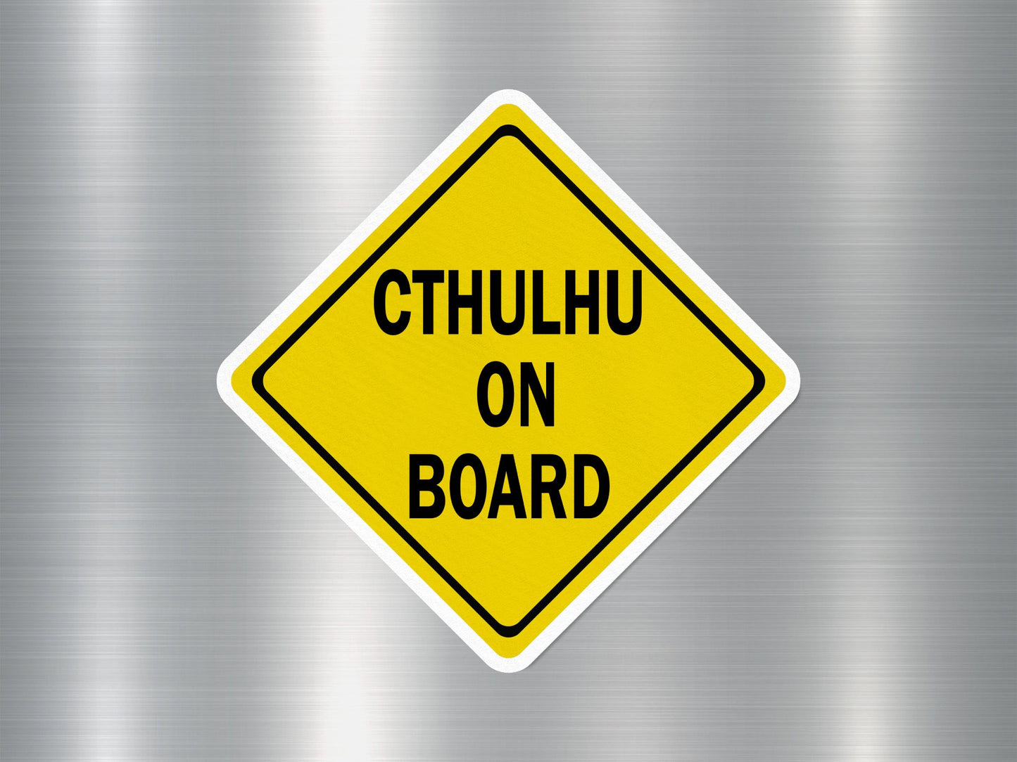 Cthulhu on Board Funny Sign Sticker