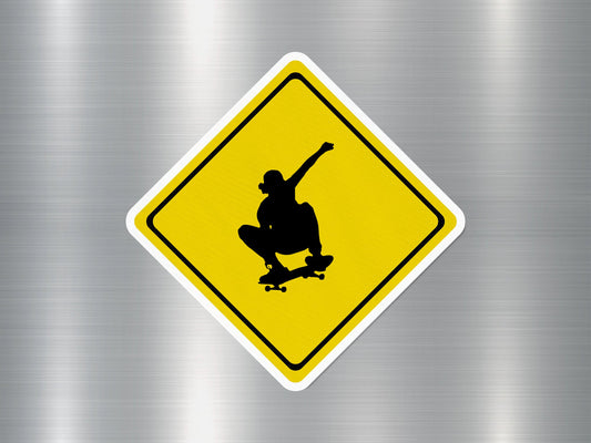 Skate Boarders Allowed Funny Sign Sticker