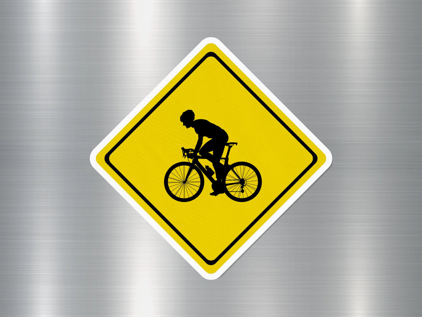 Bike Warning Funny Sign Sticker