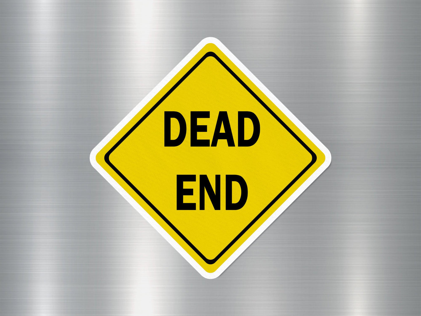 Dead End 1 Funny Sign Sticker