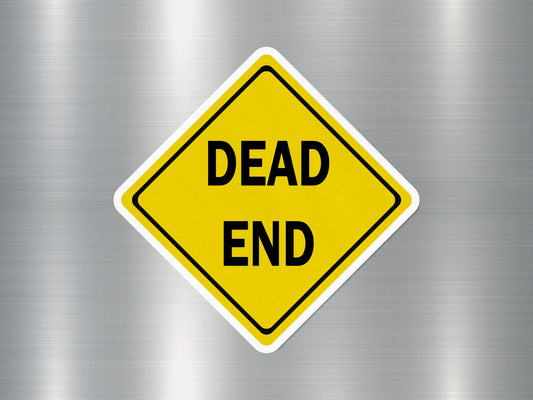 Dead End 1 Funny Sign Sticker