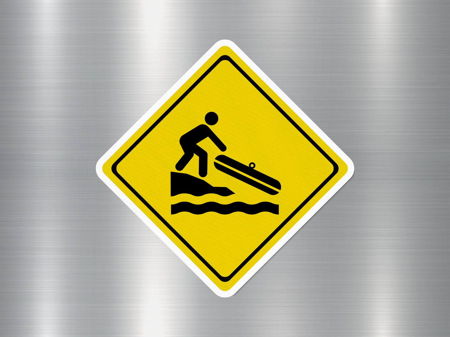 No Jumping Into Water Funny Sign Sticker