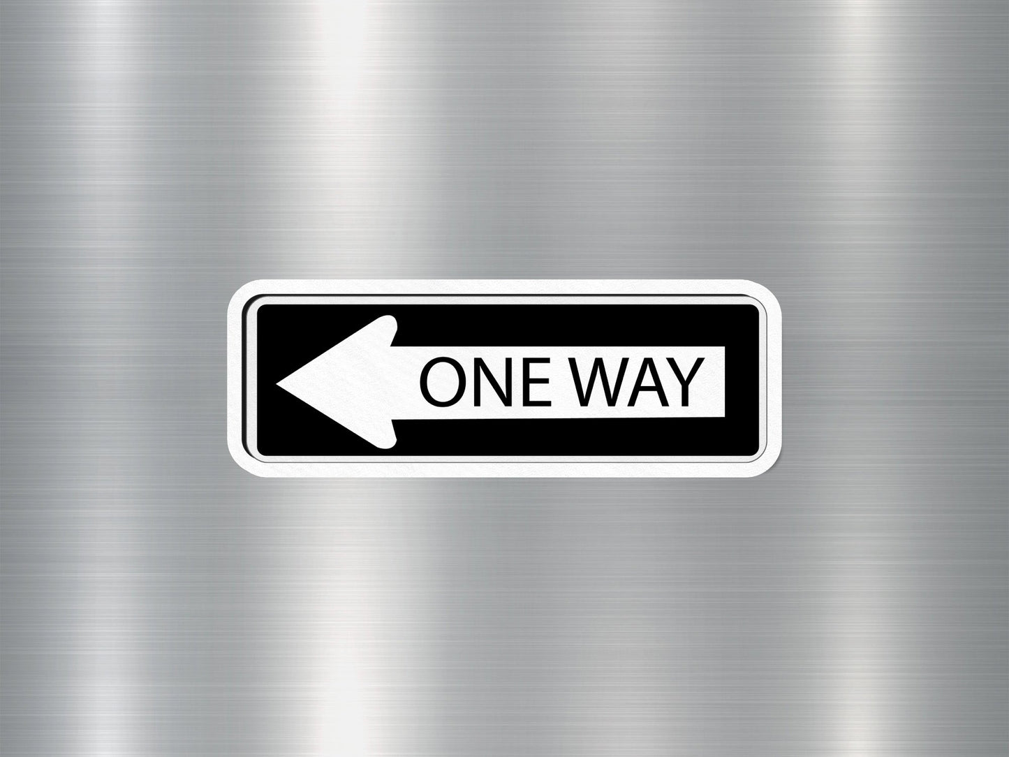 One Way Sign Sticker