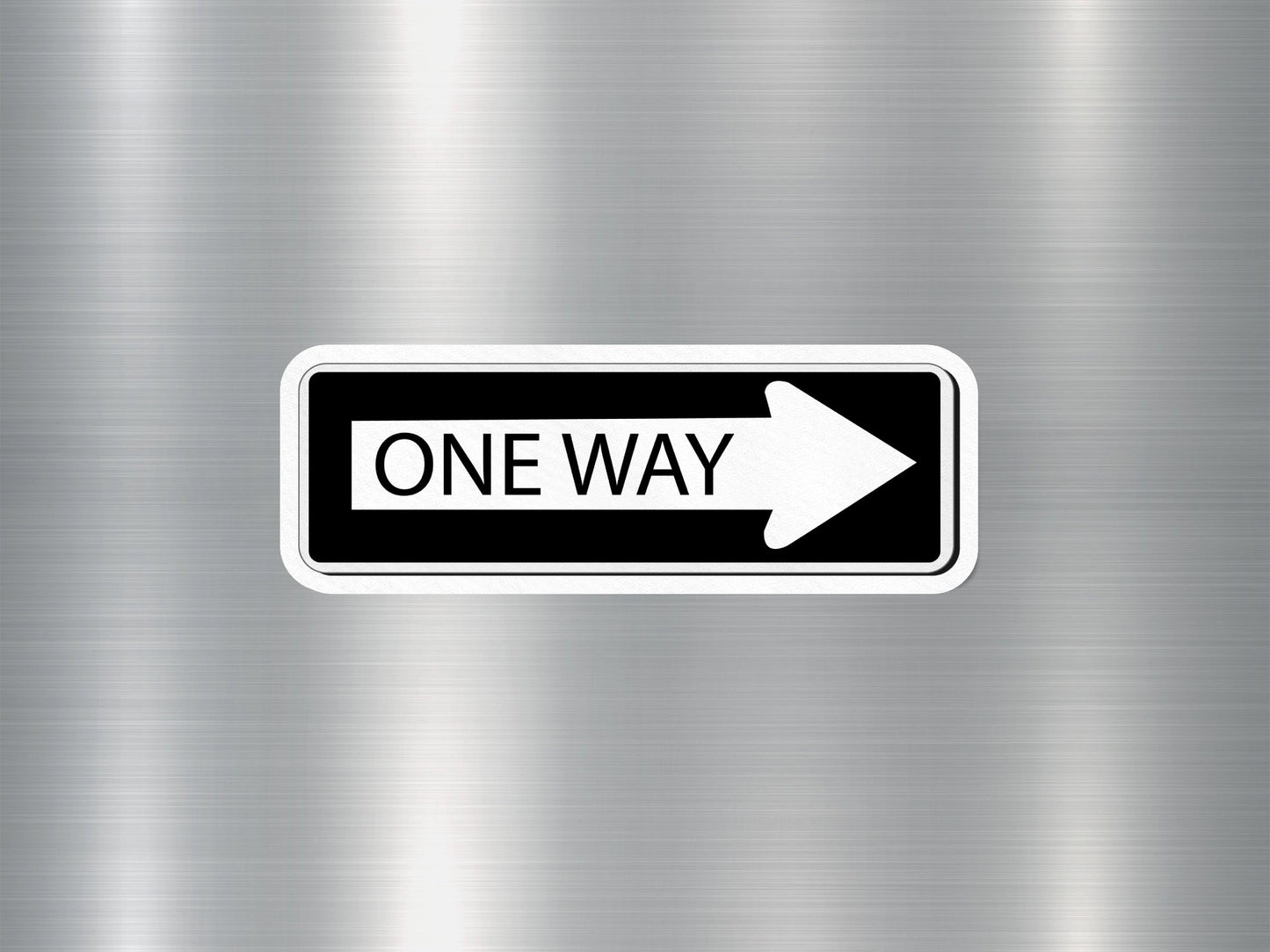 One Way 1 Sign Sticker