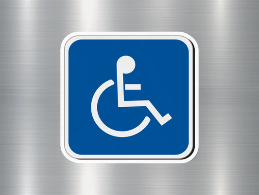 Wheelchair Sign Sticker