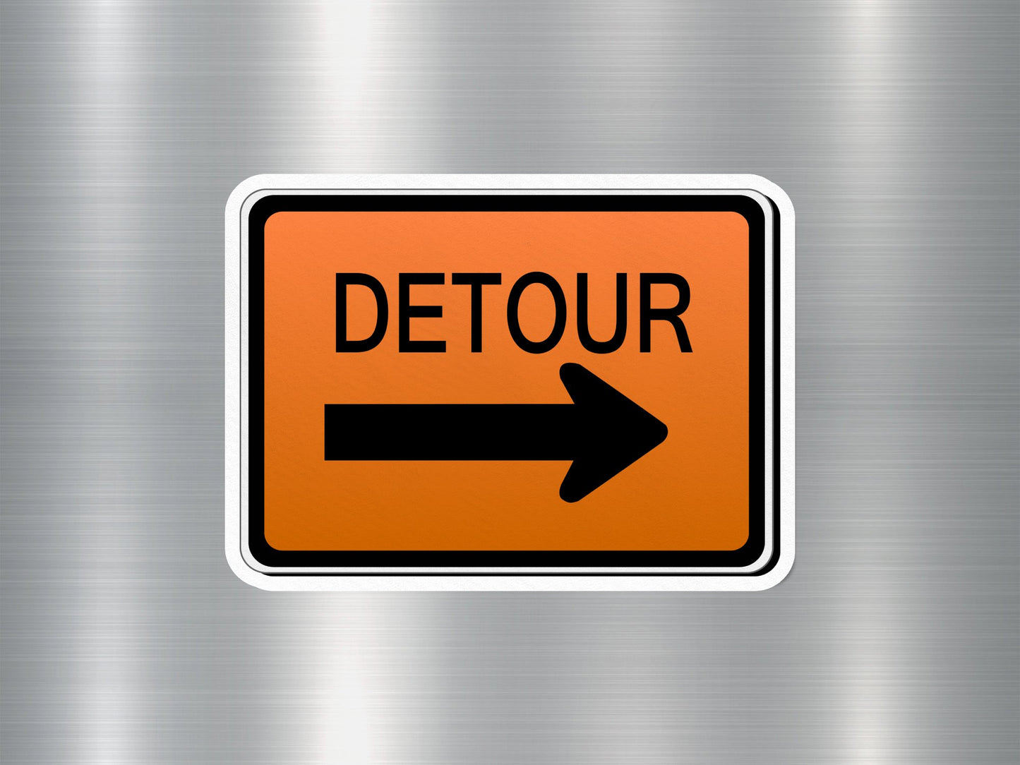 Detour Sign Sticker