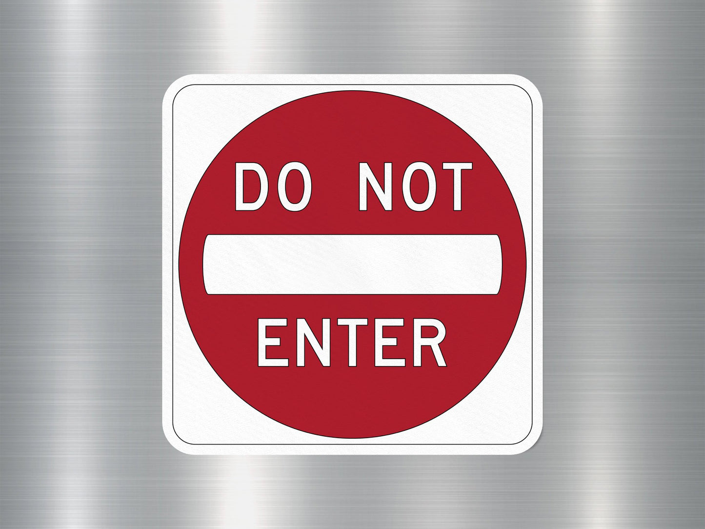 Do Not Enter Sign Sticker