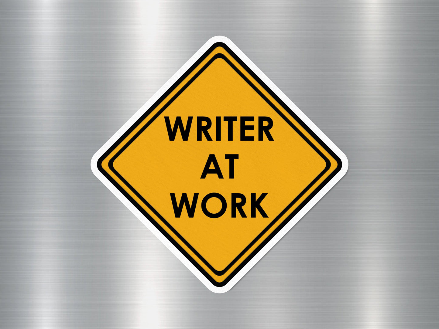 Writer at Work Funny Sign Sticker