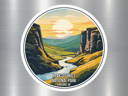 Peak District UK National Park Sticker