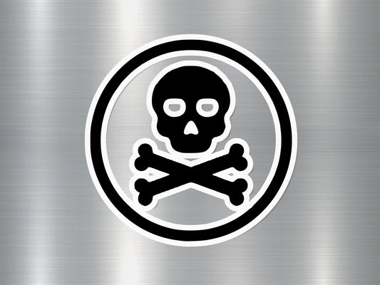 Skull Bones Sign Sticker