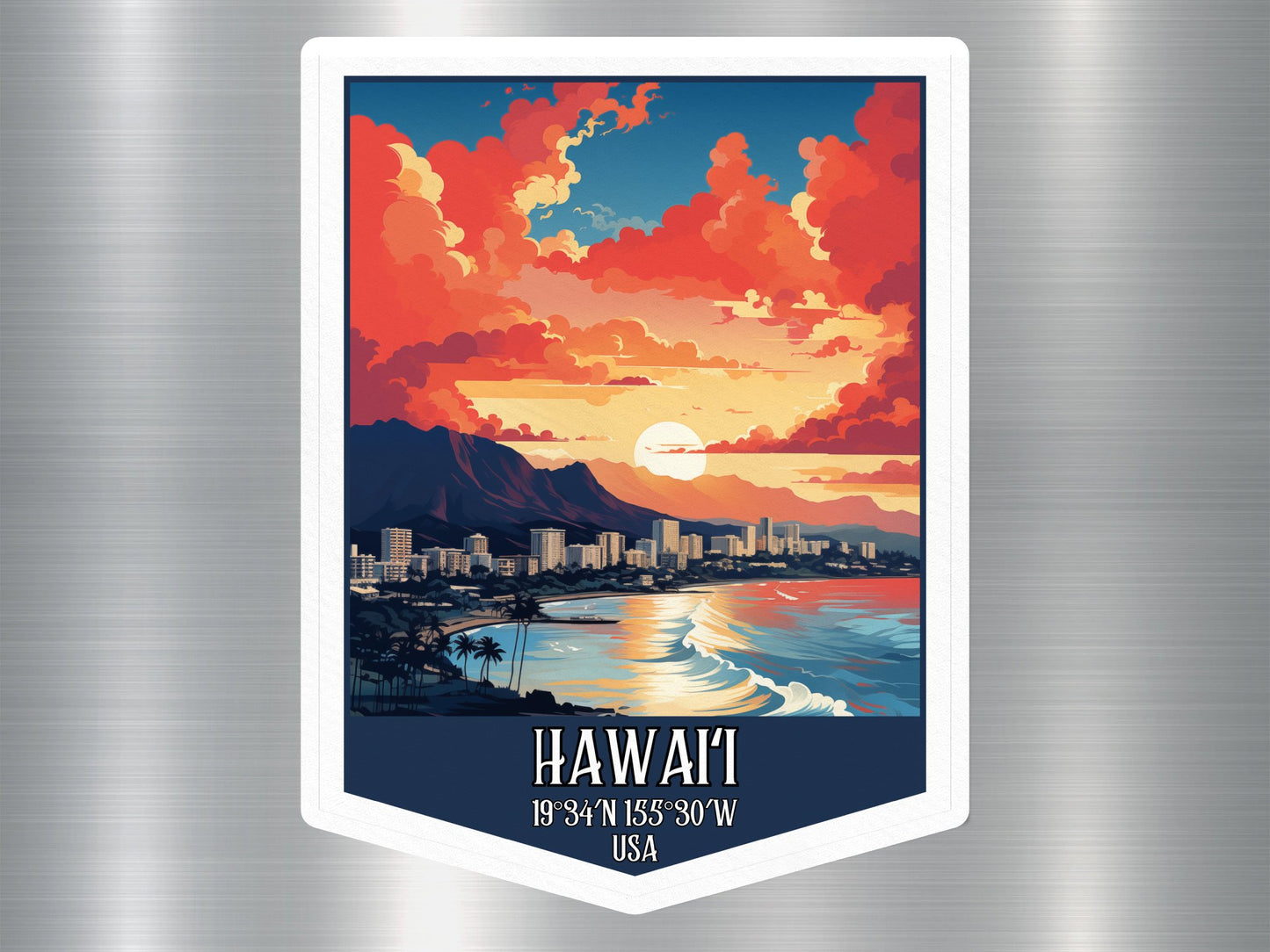 Honolulu Hawaii Sticker