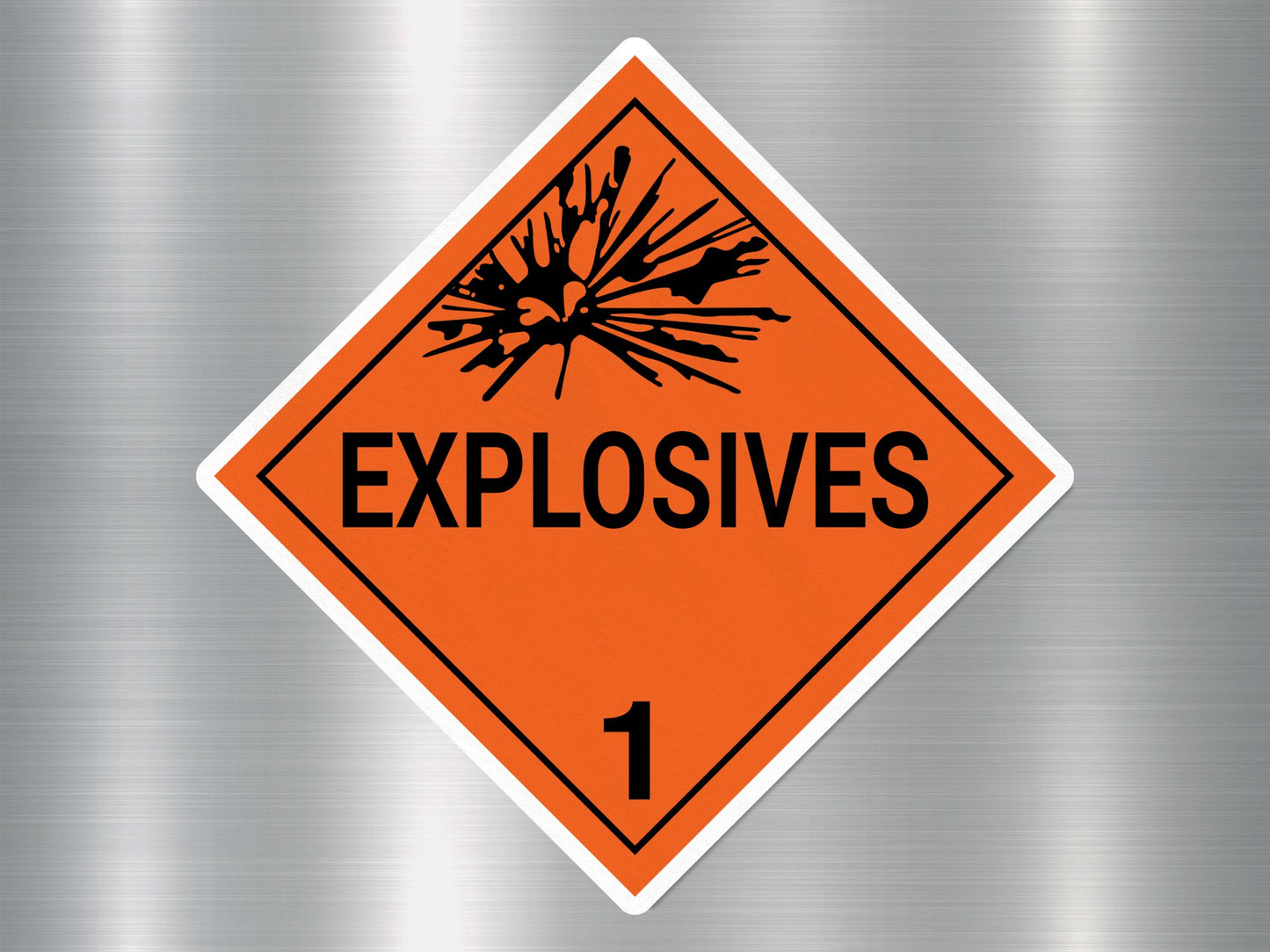 Explosives 1 Sign Sticker