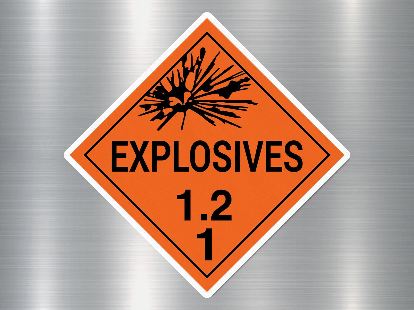 Explosives 1.2 Sign Sticker