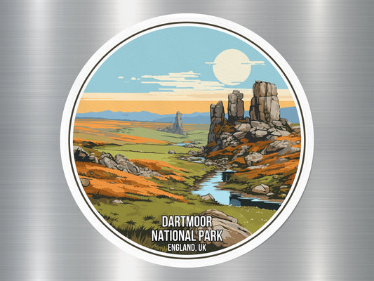 Dart Moor UK National Park Sticker