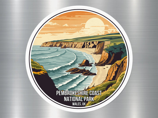 Pembroke shire Coast UK National Park Sticker