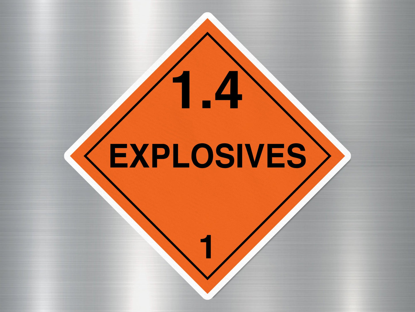 Explosive 1.4 Sign Sticker