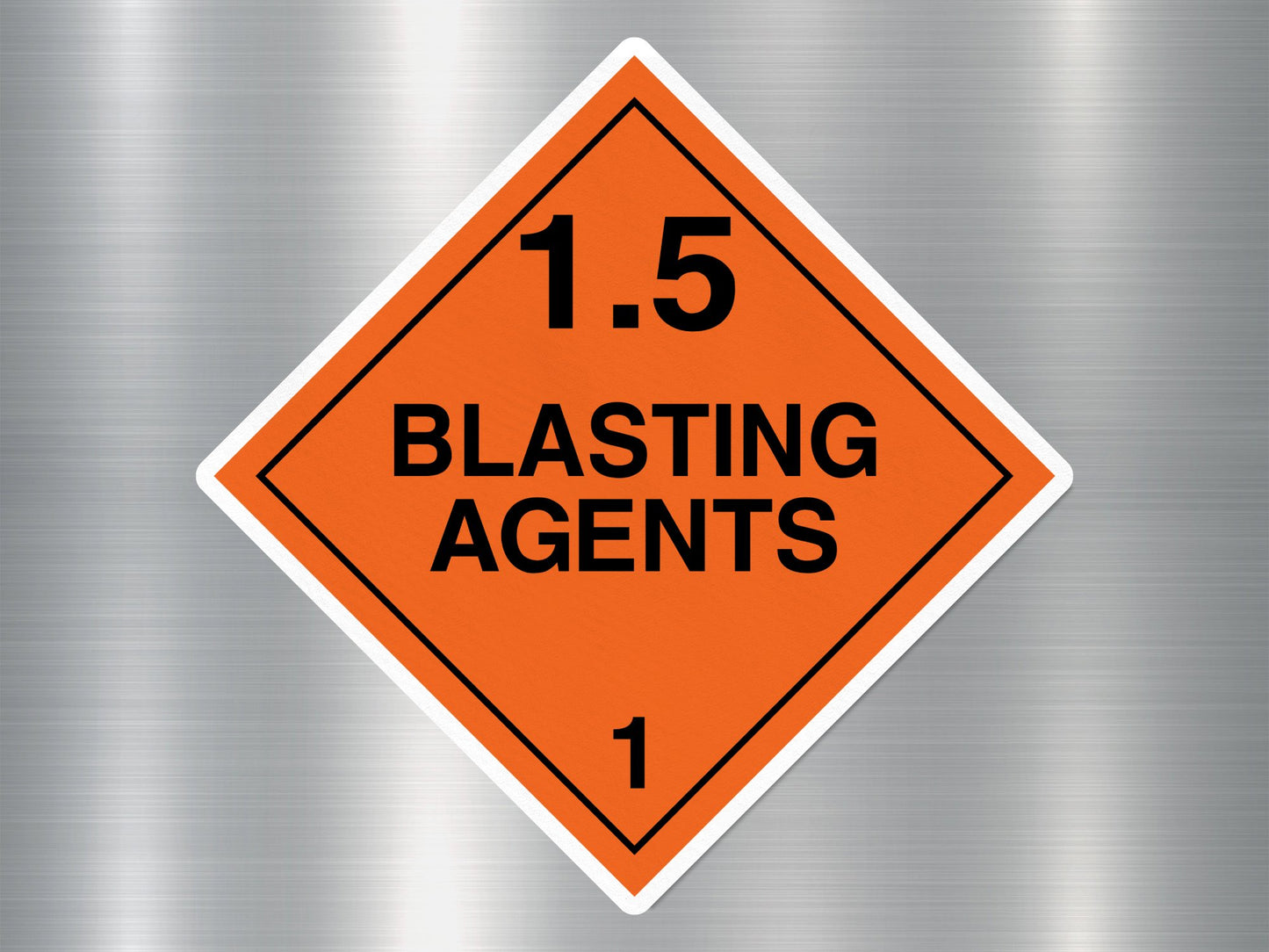 1.5 Blasting Agent Sign Sticker