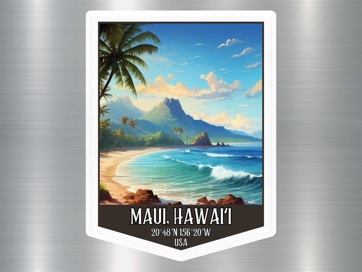 Makena Beach Hawaii Sticker