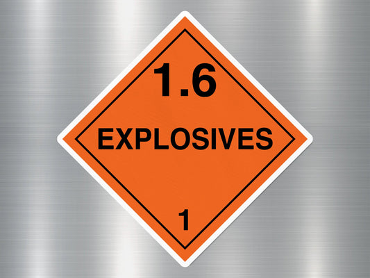 Explosive 1.6 Sign Sticker