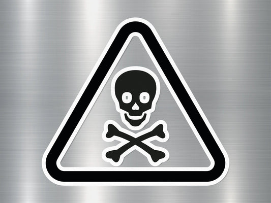 Danger Skull 1 Sign Sticker