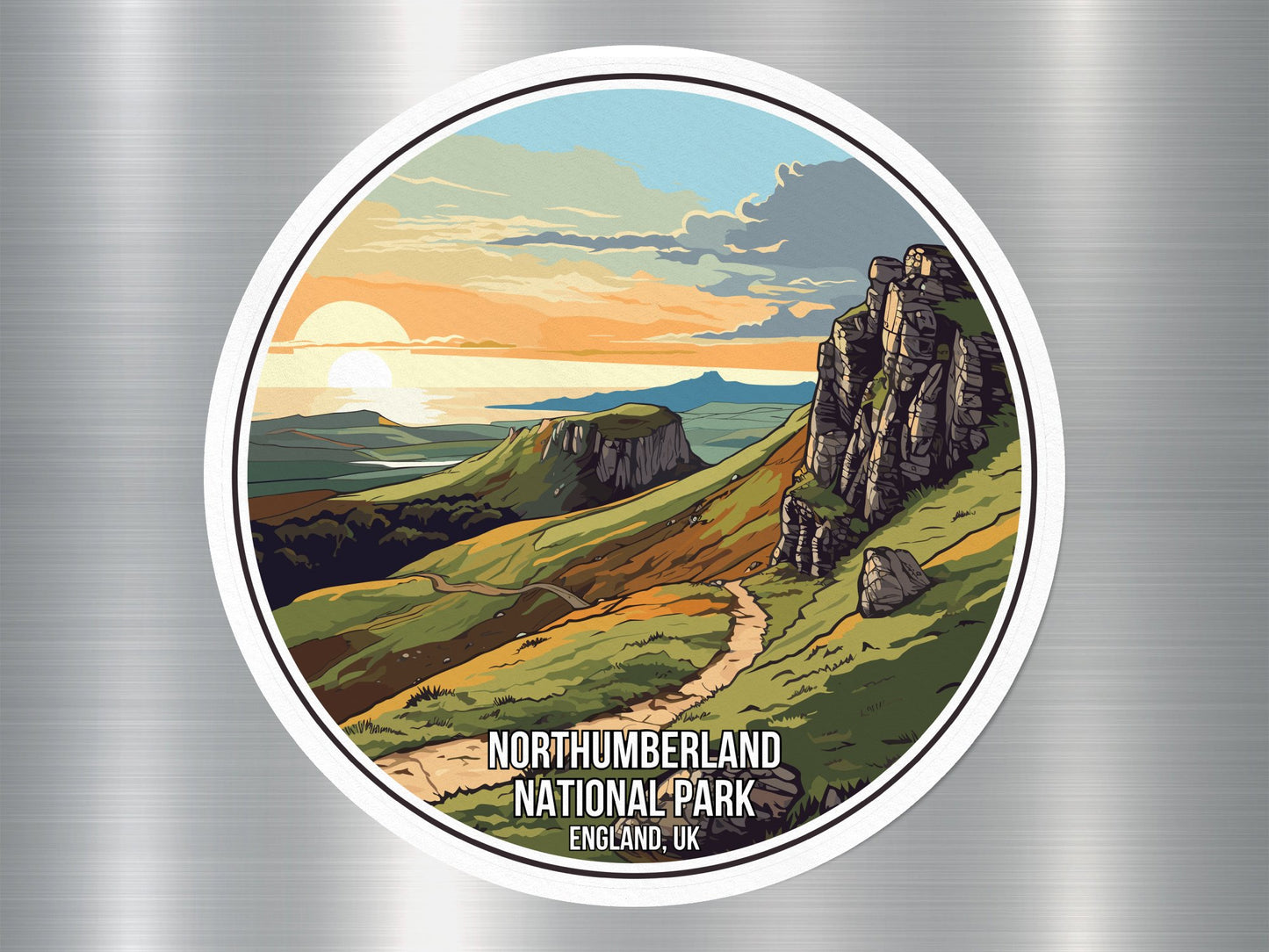 Northumberland UK National Park Sticker