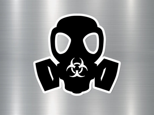 Gas Mask Sign Sticker