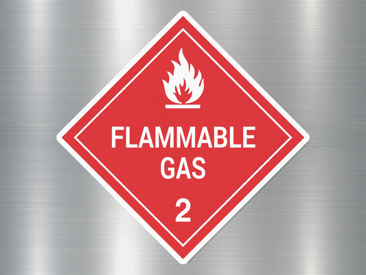 2.1 Flammable Gas Sign Sticker