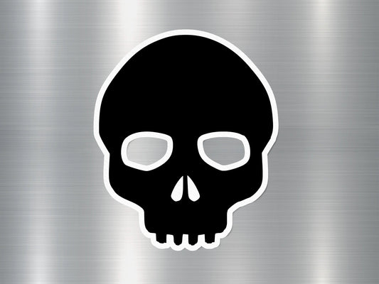 Skull Black Sign Sticker