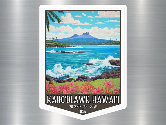 Kaho Olawei Hawaii Sticker