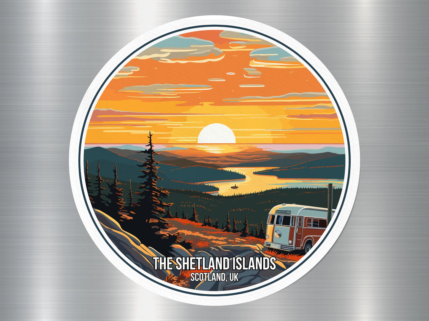 The Shetland Island UK National Park Sticker